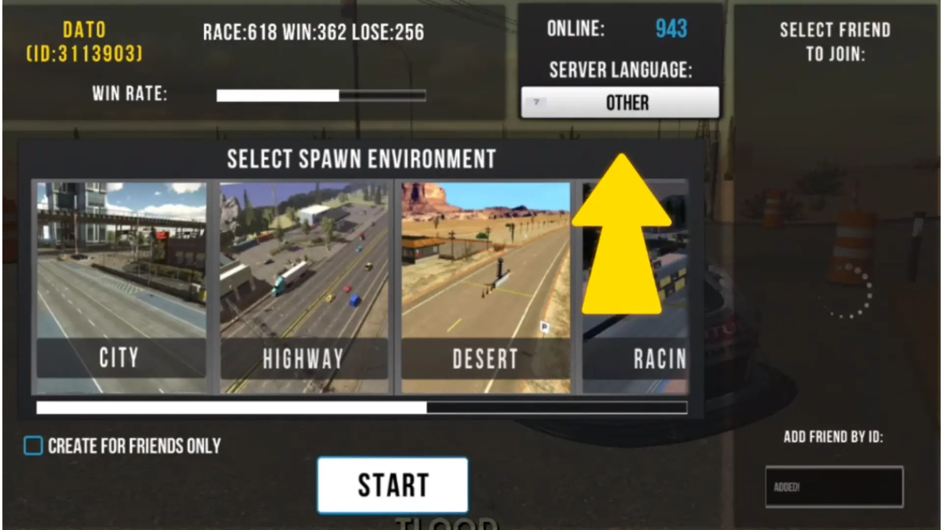 Picture of multiplayer option of car parking multiplayer mod apk
